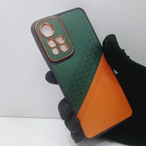 گارد گوشی شیائومی Note 11 pro روکش چرمی محافظ دور لنز قاب و کاور note11pro نوت 11 پرو سبز
