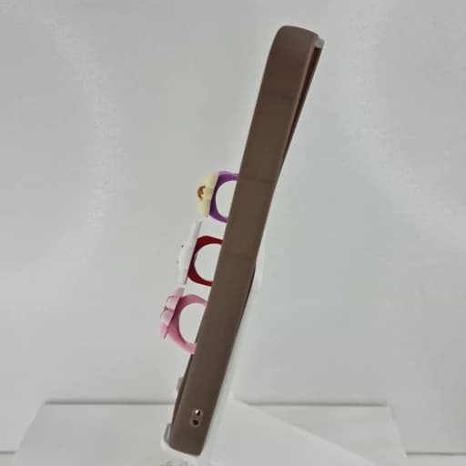 گارد گوشی Redmi 13 عروسکی فانتزی برجسته جا انگشتی مدل پاپ سوکت رنگ قهوه ای — تصویر ۲