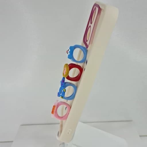 گارد گوشی Redmi 13C عروسکی فانتزی برجسته جا انگشتی مدل پاپ سوکت رنگ کرم — تصویر ۲