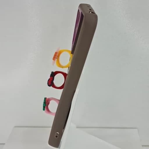 گارد گوشی Redmi not 13 4g عروسکی فانتزی برجسته جا انگشتی مدل پاپ سوکت رنگ قهوه ای — تصویر ۲