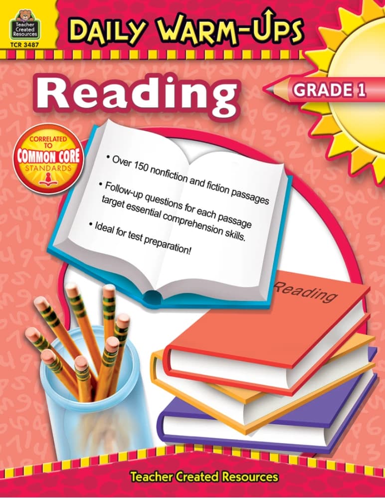 کتاب Daily Warm-Ups Reading Grade 1 (تمرین‌های روزانه گرم‌کردن خواندن پایه اول) نسخه انگلیسی PDF