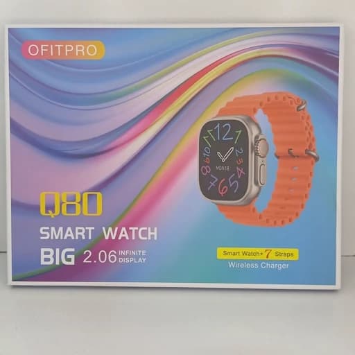 ساعت هوشمند مدل Q80 ULTRA طرح اپل واچ با 7 بند کیفیت ساخت بالا