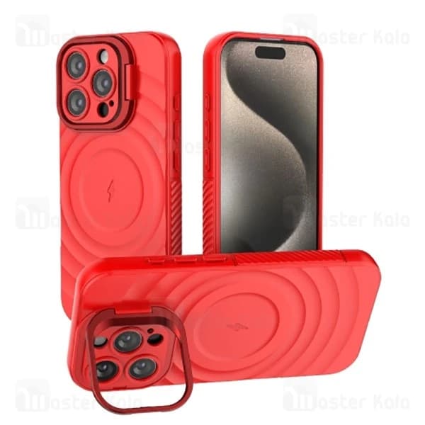 قاب سیلیکونی مگ سیف آیفون Apple iPhone 16 Pro Max Corrugated MagSafe — تصویر ۷