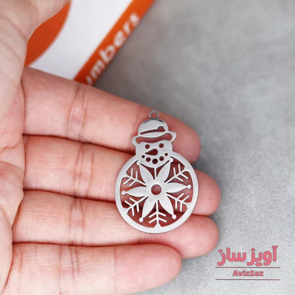 گردنبند آدم برفی کریسمس کد 101934