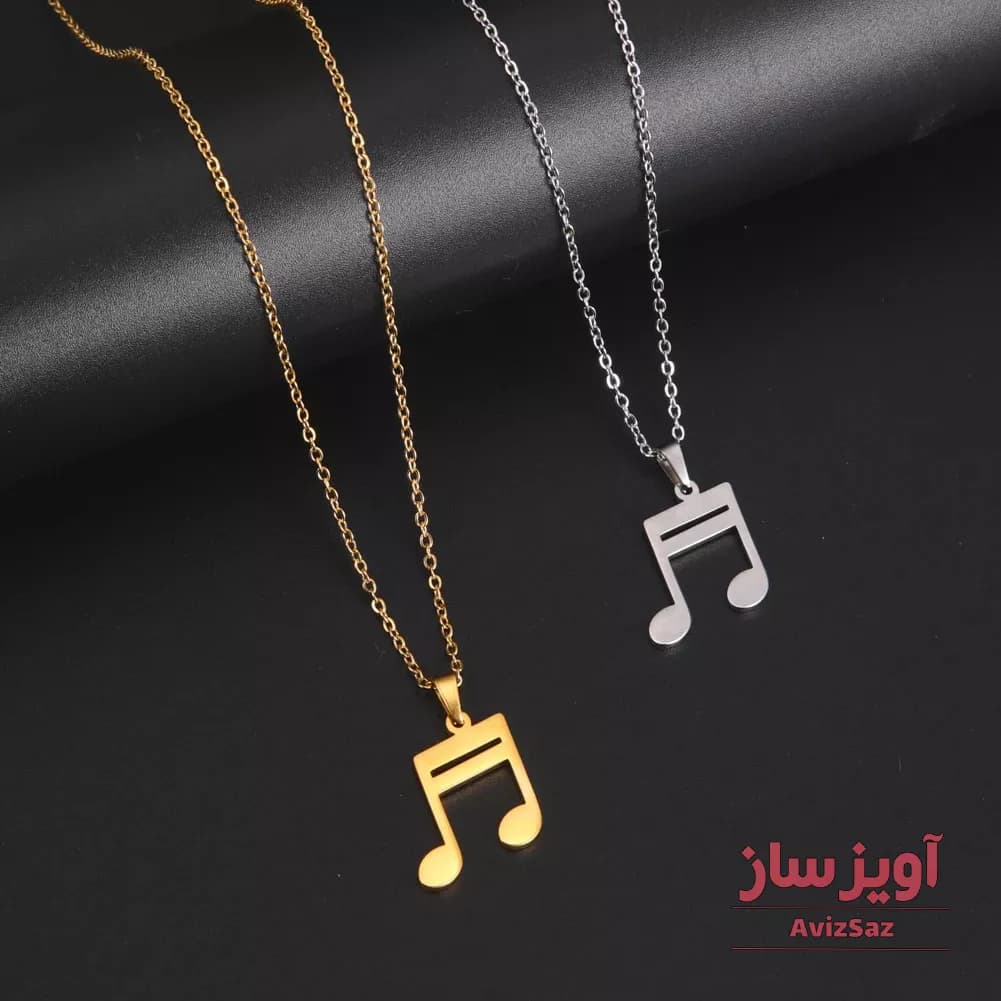 گردنبند نوت موسیقی کد 101920