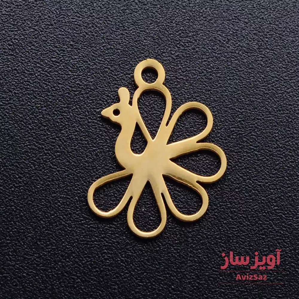 گردنبند پرنده طاووس کد 101885
