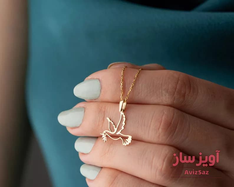 گردنبند کبوتر پرواز کد 101857