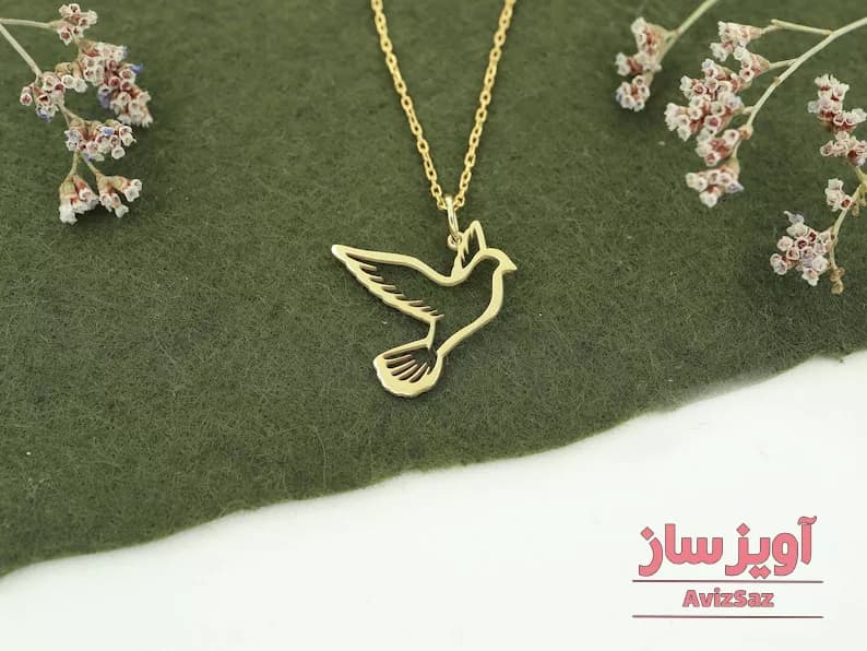 گردنبند کبوتر پرواز کد 101856