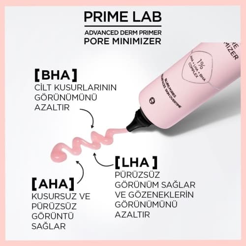پرایمر مات‌کننده کوچک‌کننده منافذ لورال سری پرایم لب Prime Lab حجم 30 میلی‌لیتر — تصویر ۵