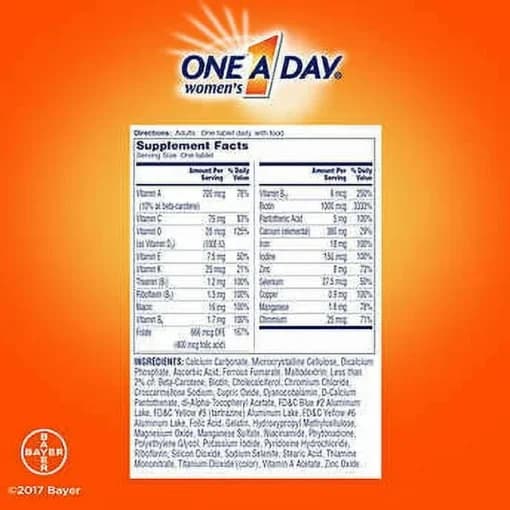 قرص مولتی ویتامین وان ا دی 300 عدد One A Day Women’s — تصویر ۳