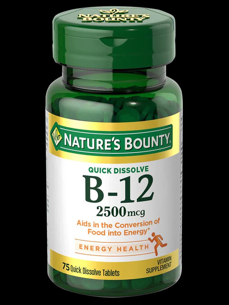 قرص ویتامین B12 نیچرز بونتی 2500 میکروگرم 75 عدد