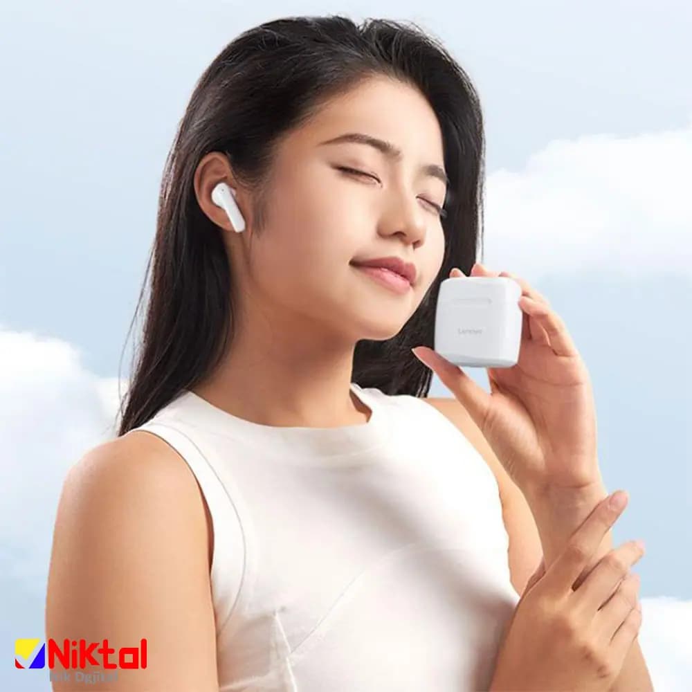 هدفون بلوتوثی لنوو مدل TC3302 |با اتصال پایدار و کنترل‌های لمسی — تصویر ۴