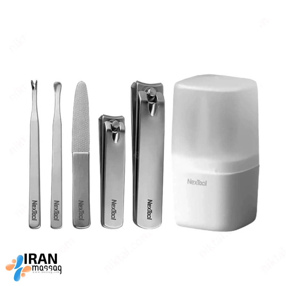 ست ناخن گیر مانیکور نکستول شیائومی MS20015 | با 5 ابزار کاربردی مانیکور و پدیکور