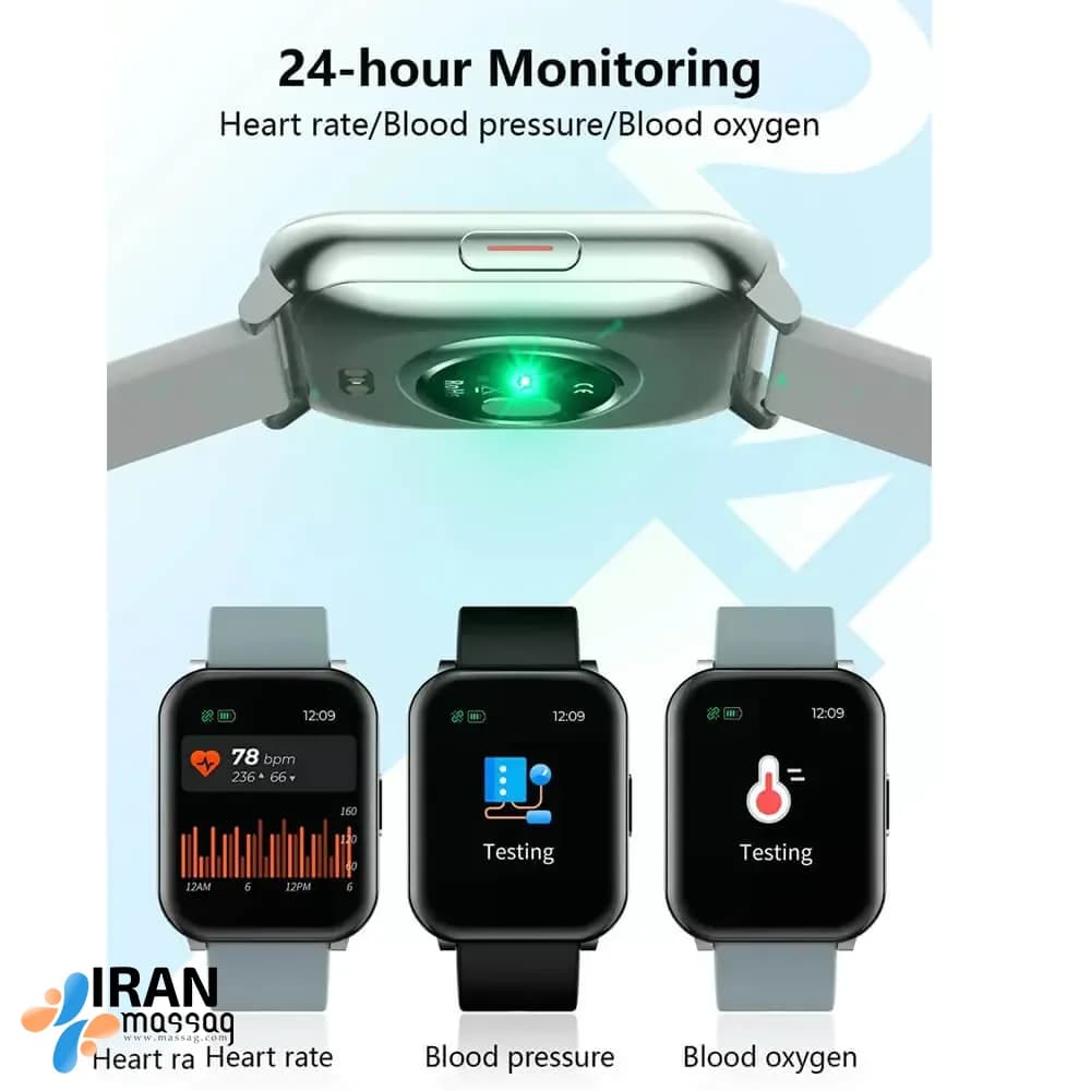 ساعت هوشمند کومی مدل KU2 | دارای استاندارد ضد آب IP67 | بلوتوث نسخه 5.0 — تصویر ۳