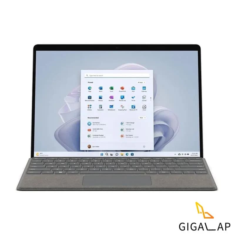 لپ تاپ MICROSOFT PRO 9 مدل I5 1245U 16GB 256GB SSD INTEL 12.5 INCH 2K