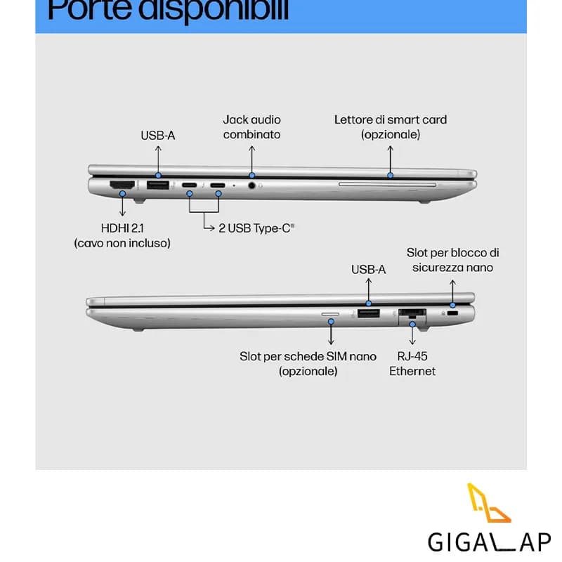 لپ تاپ HP ELITEBOOK 630 G11 مدل U5 125U 16GB 512GB SSD INTEL VS NPU 13 INCH FHD — تصویر ۲