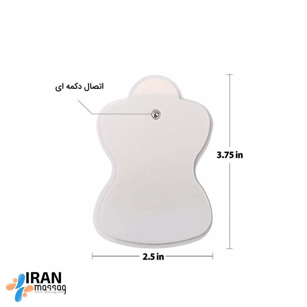 پد یدکی دگمه ای دستگاه فیزیوتراپی | الکترودهای تنس، تسکین‌دهنده درد و اسپاسم عضلانی — تصویر ۲