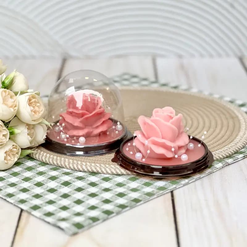 شمع طرح گل رز