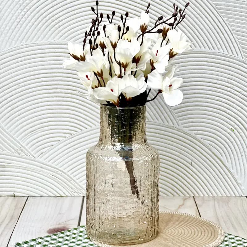 گلدان شیشه ای برفکی
