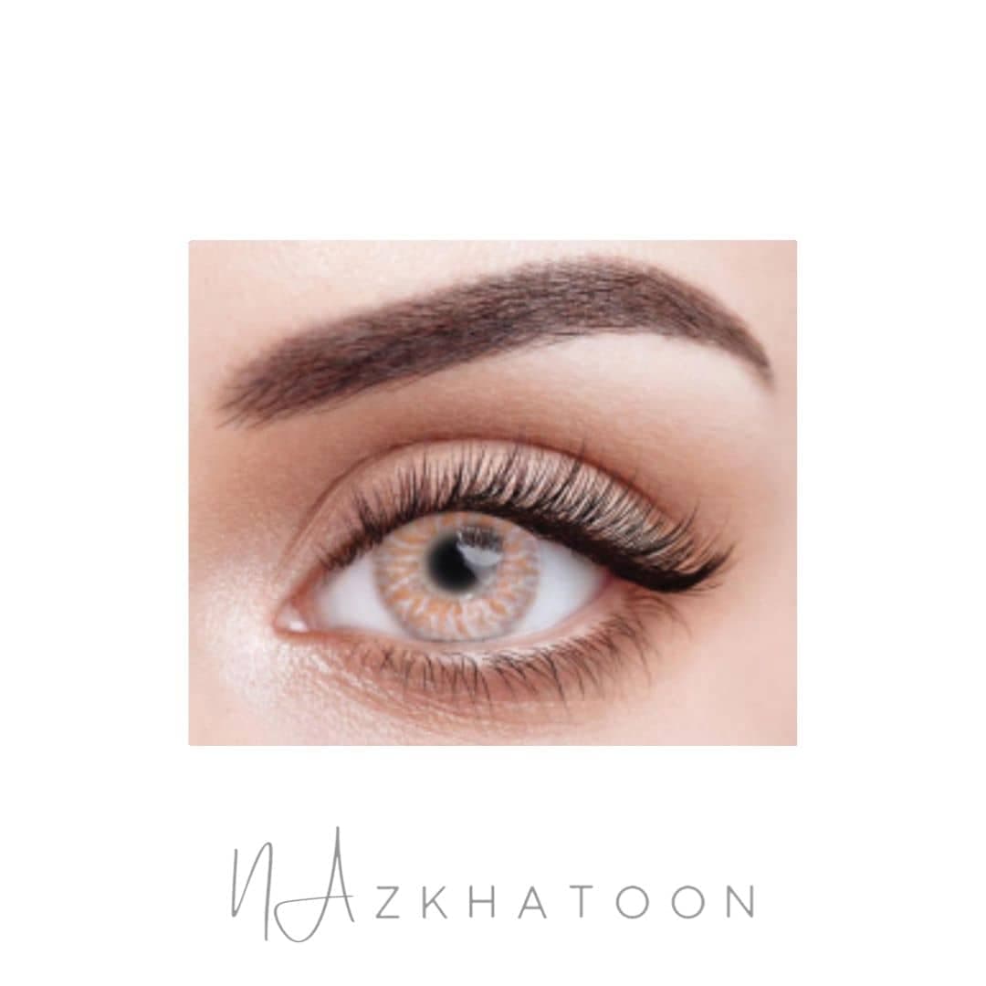 لنز رنگی چشم نیو ویژن عسلی امبر | New Vision Colored Eye Contact Lens Amber Hazel
