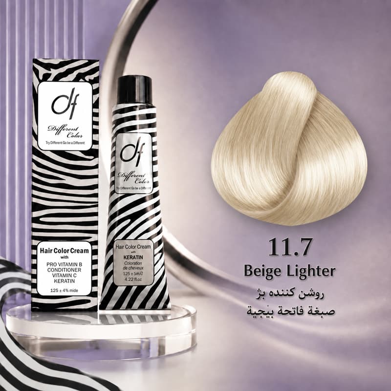 رنگ مو دیفرنت 11.7 | روشن کننده بژ