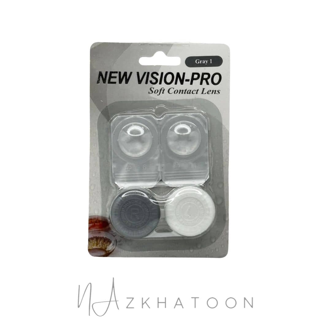 لنز رنگی چشم نیو ویژن گری 1 | New Vision Colored Eye Contact Lens Gray 1 — تصویر ۴