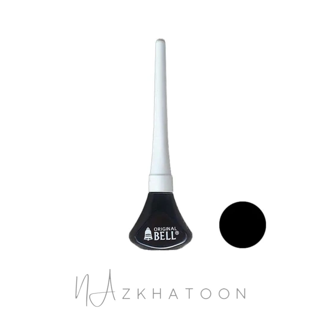 خط چشم کوزه‌ای بل کربن بلک درب سفید | Bell Carbon Black Eyeliner