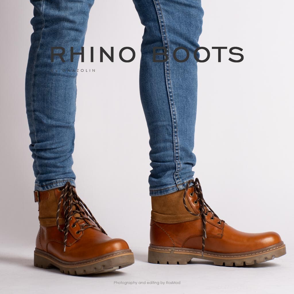 بوت راینو گازولین عسلی تیره – GAAZOLIN Rhino Boots HNY Brown — تصویر ۷