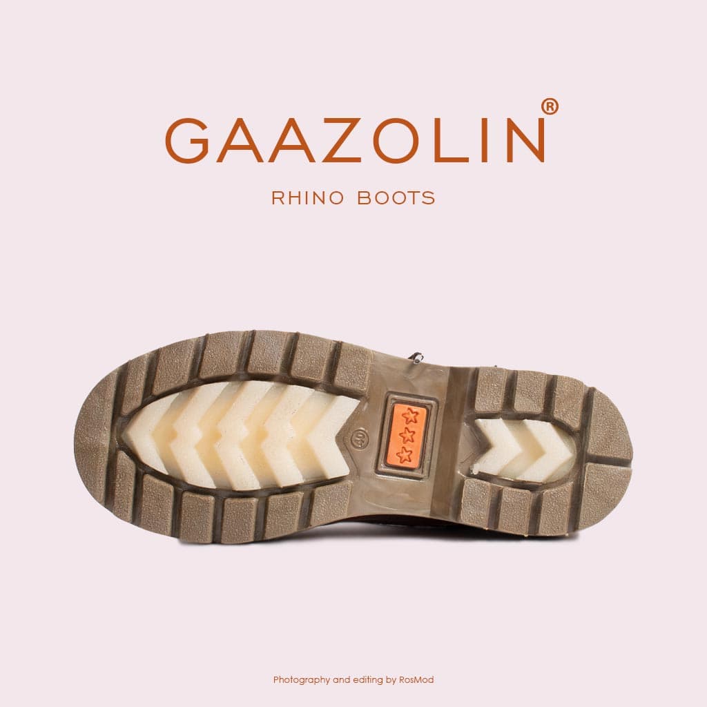 بوت راینو گازولین عسلی تیره – GAAZOLIN Rhino Boots HNY Brown — تصویر ۵