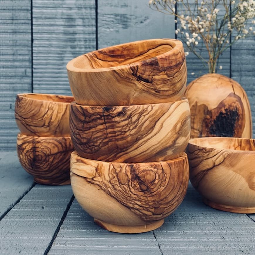 کاسه آجیل خوری چوبی کد 075