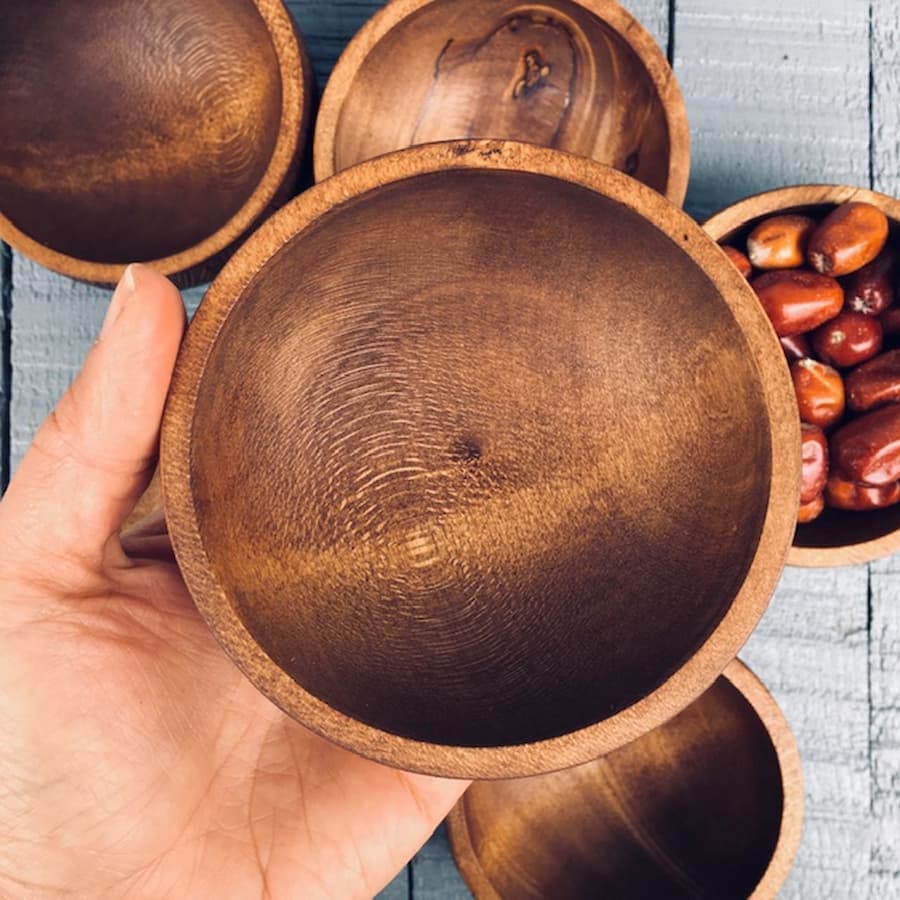 کاسه آجیل خوری چوبی کد 073 — تصویر ۲