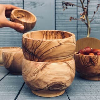 کاسه آجیل خوری چوبی کد 065