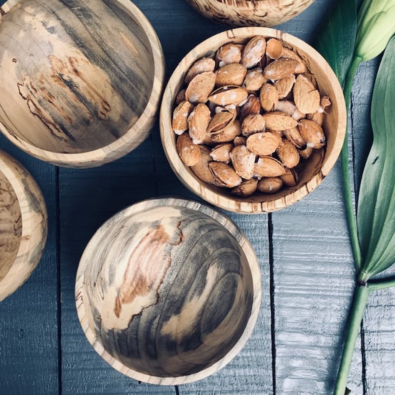 کاسه آجیل خوری چوبی کد 044 — تصویر ۴