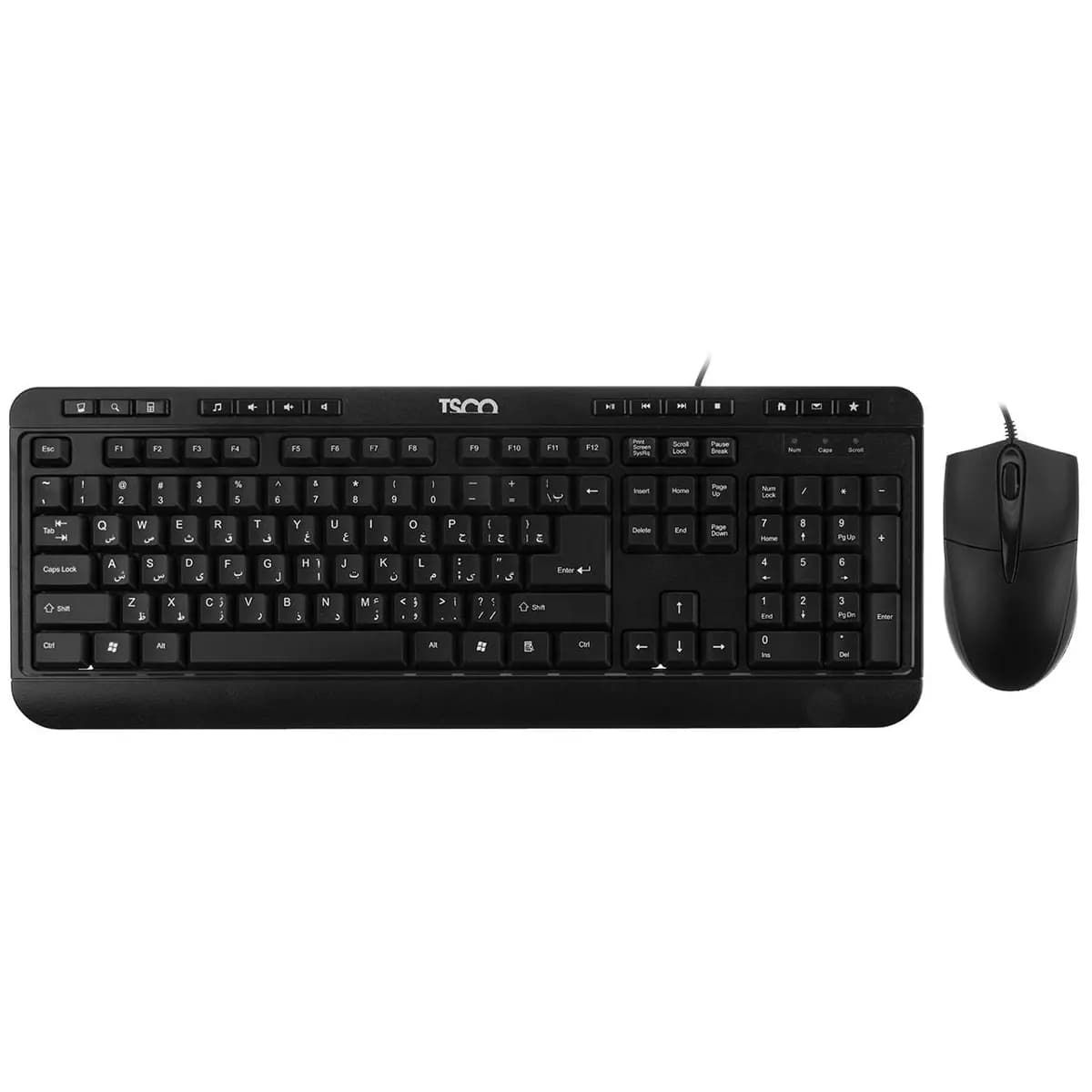کیبورد و موس با سیم تسکو TKM 8052