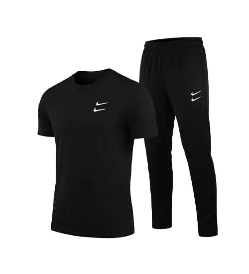 ست مردانه تیشرت و شلوار Nike مشکی مدل 49616