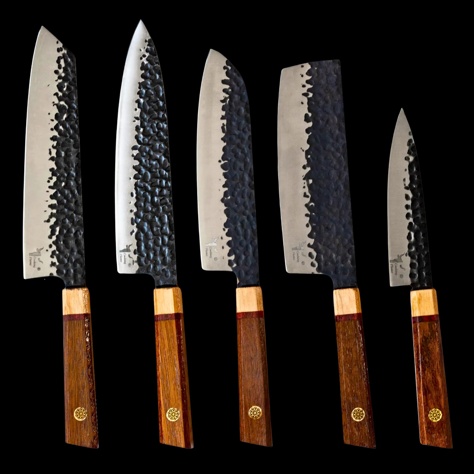 سرویس 5 پارچه چاقو سر آشپز فولادی