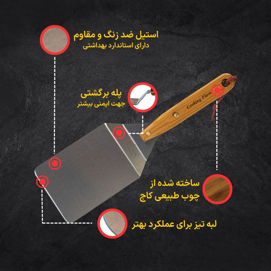 کاردک باربیکیو پهن — تصویر ۶