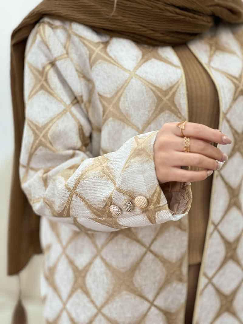 پالتو جلو باز مغزی دوزی کد 5592 — تصویر ۶