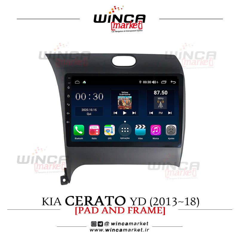 مانیتور کیا سراتو نیوفیس 2013-18 فابریک اندروید برند وینکا WINCA سری H