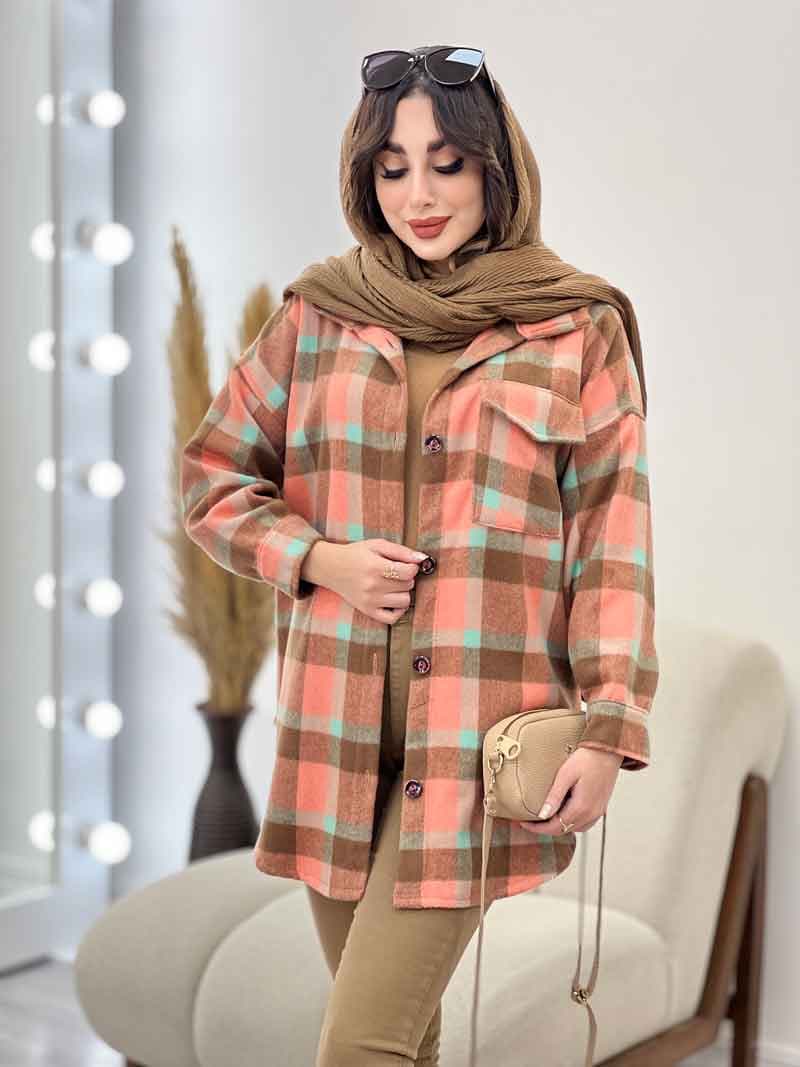 شکت چهارخونه دیبا کد 5596 — تصویر ۶