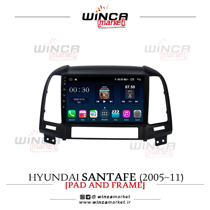 مانیتور هیوندای سانتافه 2005-11 فابریک اندروید برند وینکا WINCA سری H