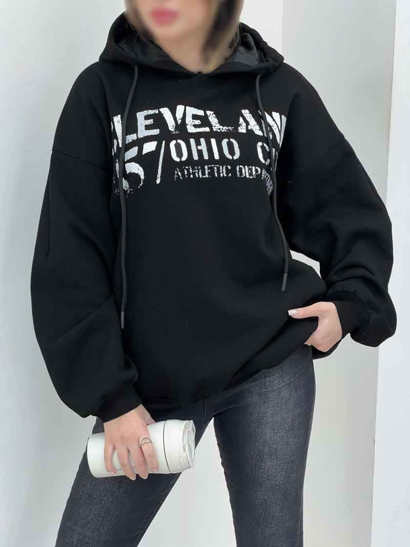 هودی دو جیب cleveland کد 5472 — تصویر ۳