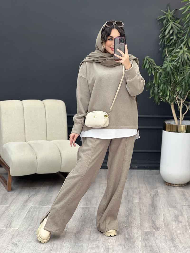 ست بلوز و شلوار روناک کد 5488