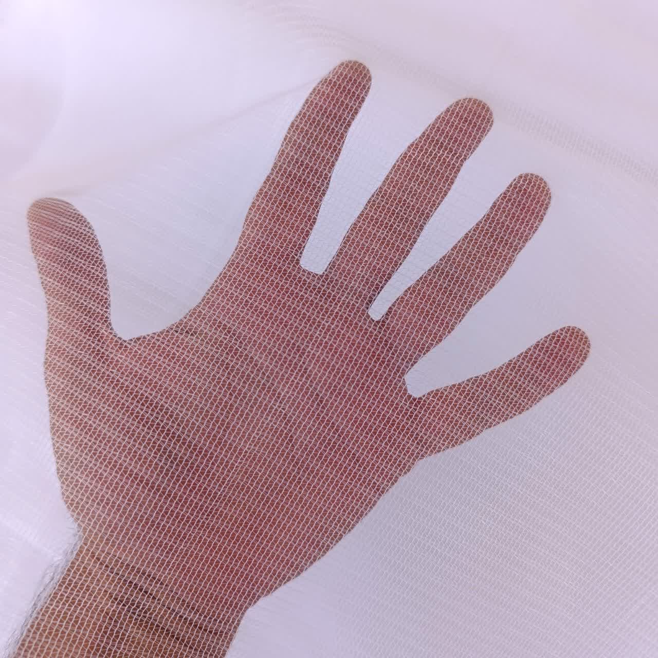 پارچه پرده عرض 1.5 متر مدل تور رنگ سفید — تصویر ۲