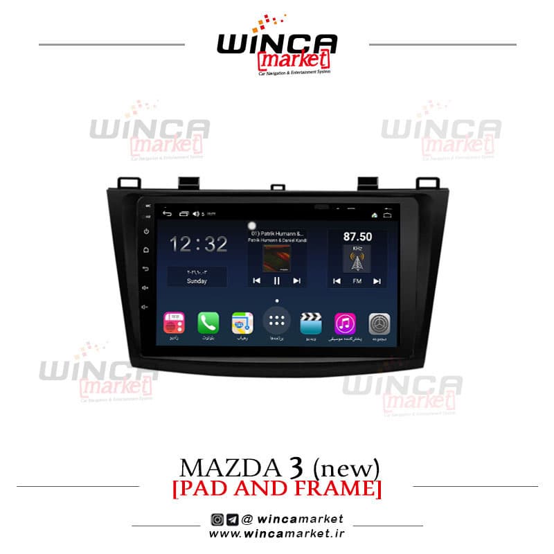 مانیتور نیو مزدا 3 فابریک اندروید برند وینکا WINCA سری H