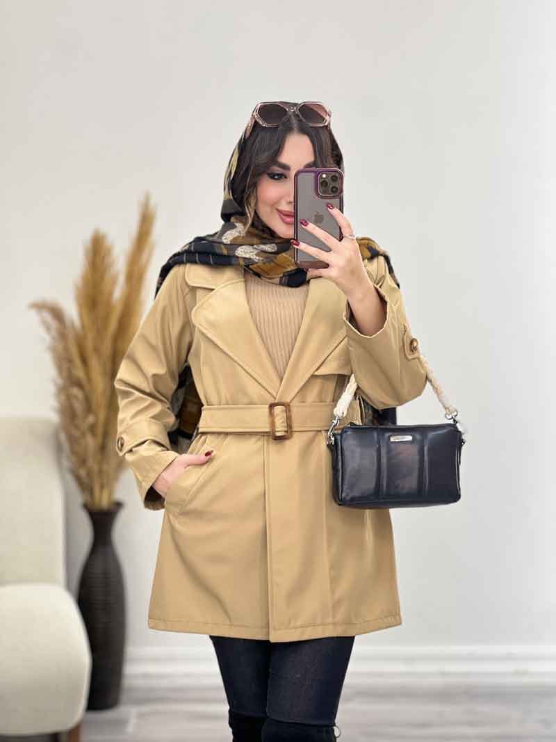 بارانی آستین پاگن طنین کد 5508 — تصویر ۵