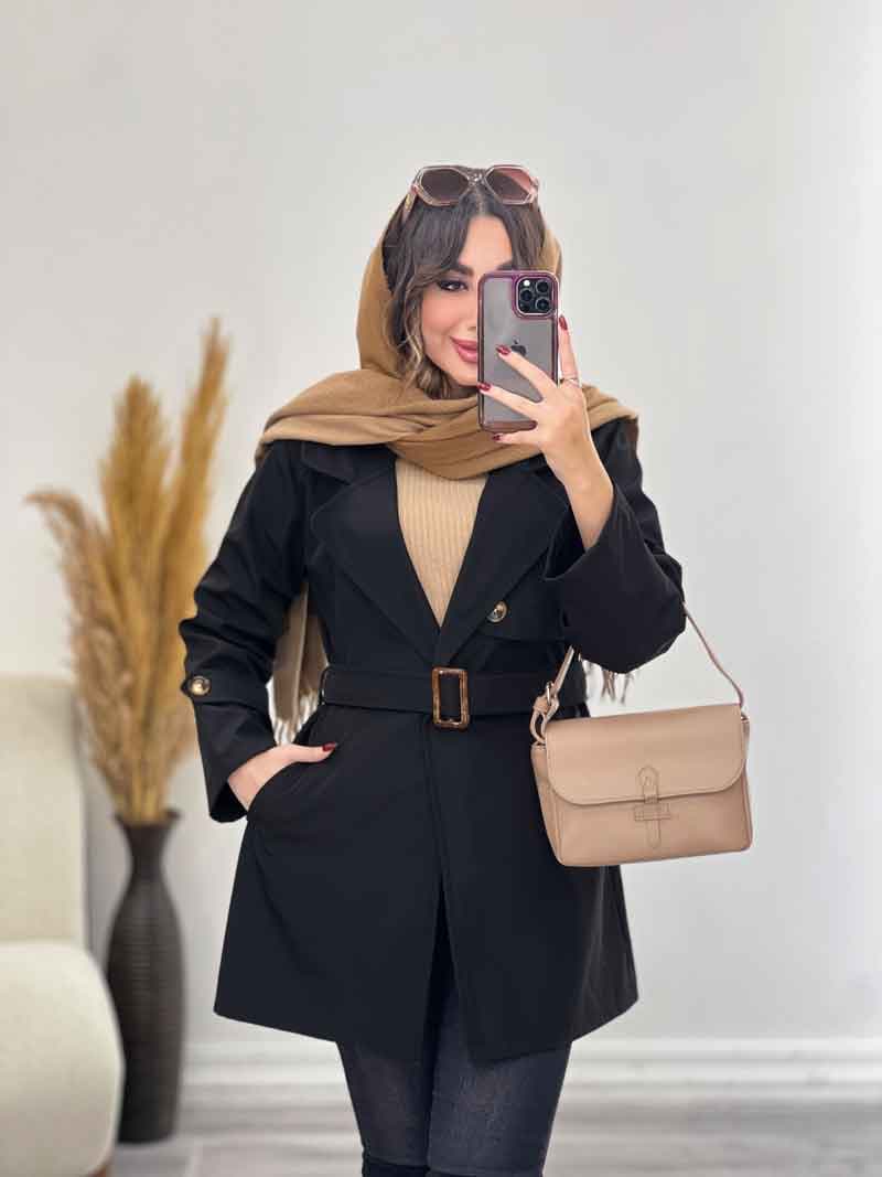 بارانی آستین پاگن طنین کد 5508 — تصویر ۷