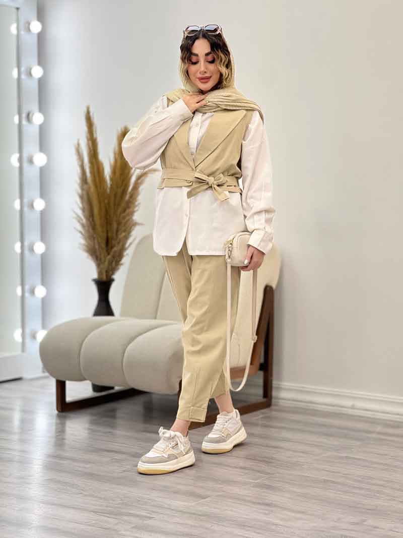 ست سه تکه جلیقه و شلوار کد 4844 — تصویر ۸
