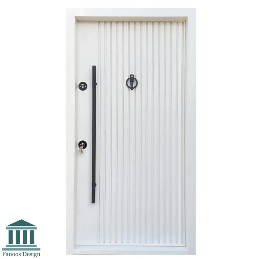 درب ضد سرقت ویلایی رویه فلز سفید کد 30494