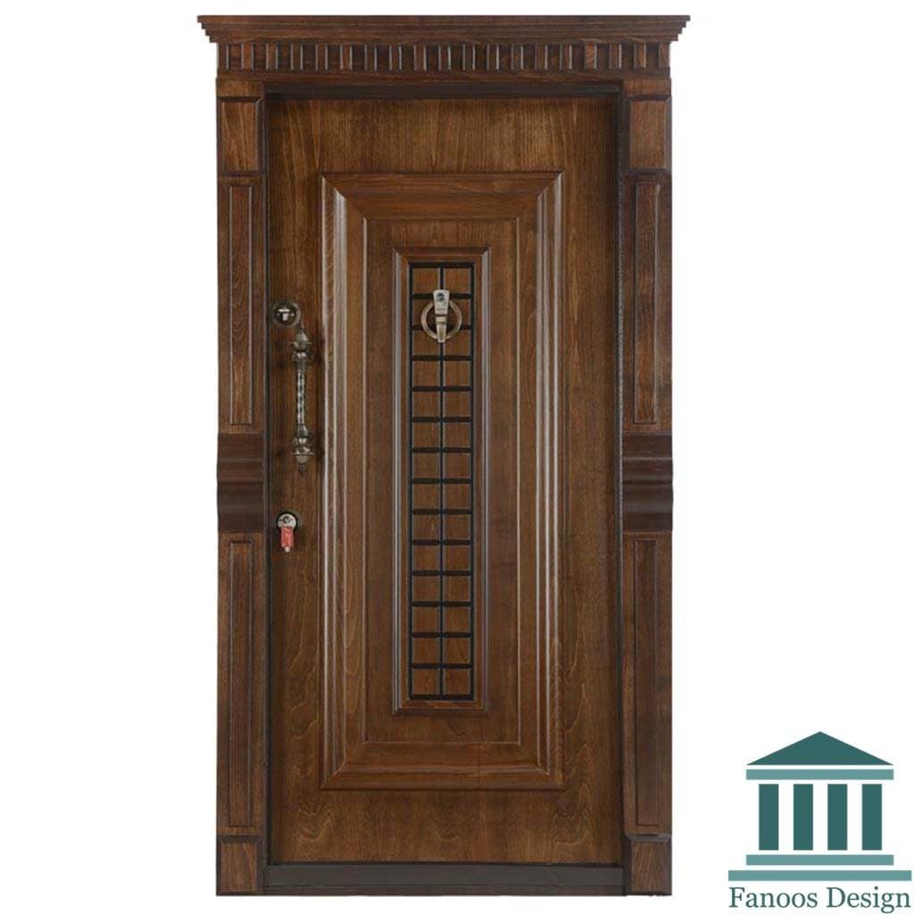 در ضد سرقت روکش راش کلاسیک تک قاب کد 30488